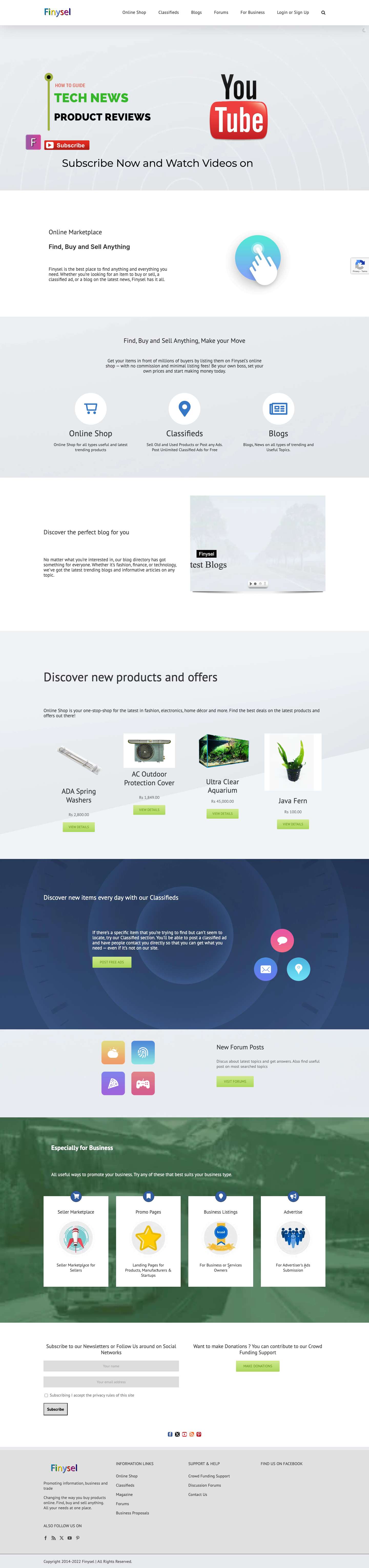 Finysel – Find, buy and sell anything - Full Screenshot
