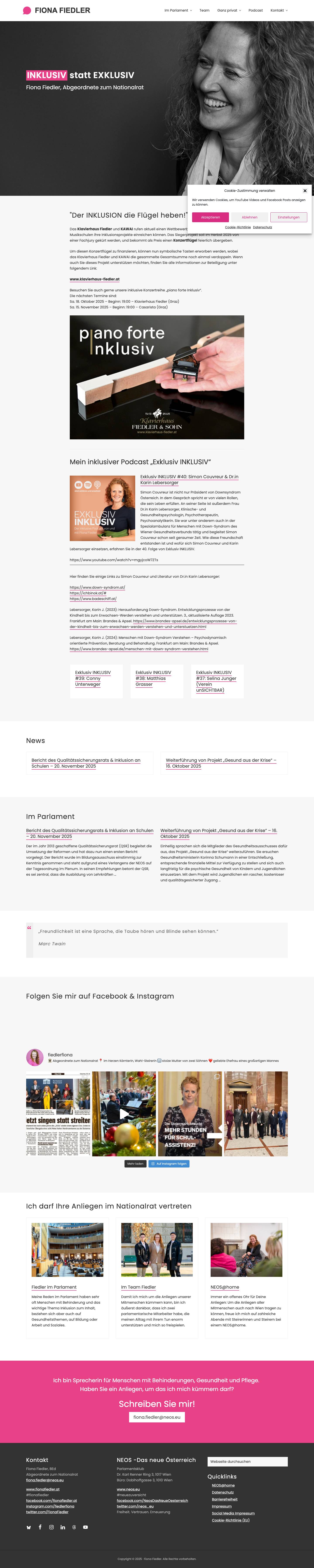 Fiona Fiedler, NEOSBlueskyFacebookInstagramLinkedInThreadsYouTube - Full Screenshot