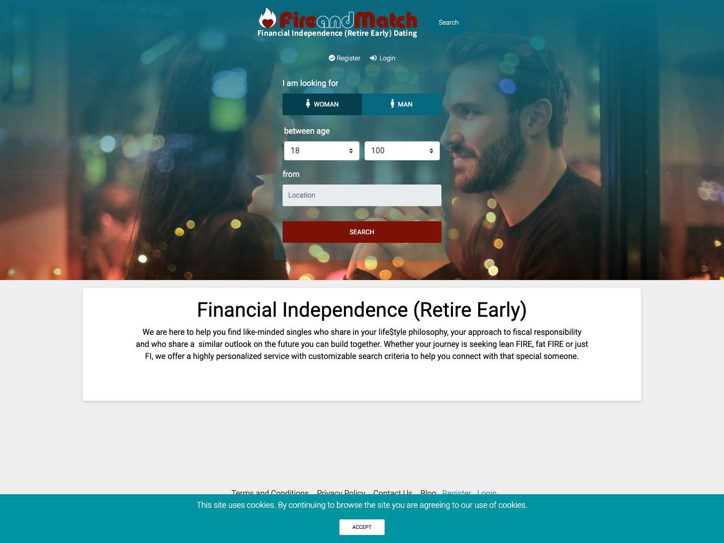 FireandMatch | Best FI Dating Website | Find FI Dating Partner Online - Full Screenshot