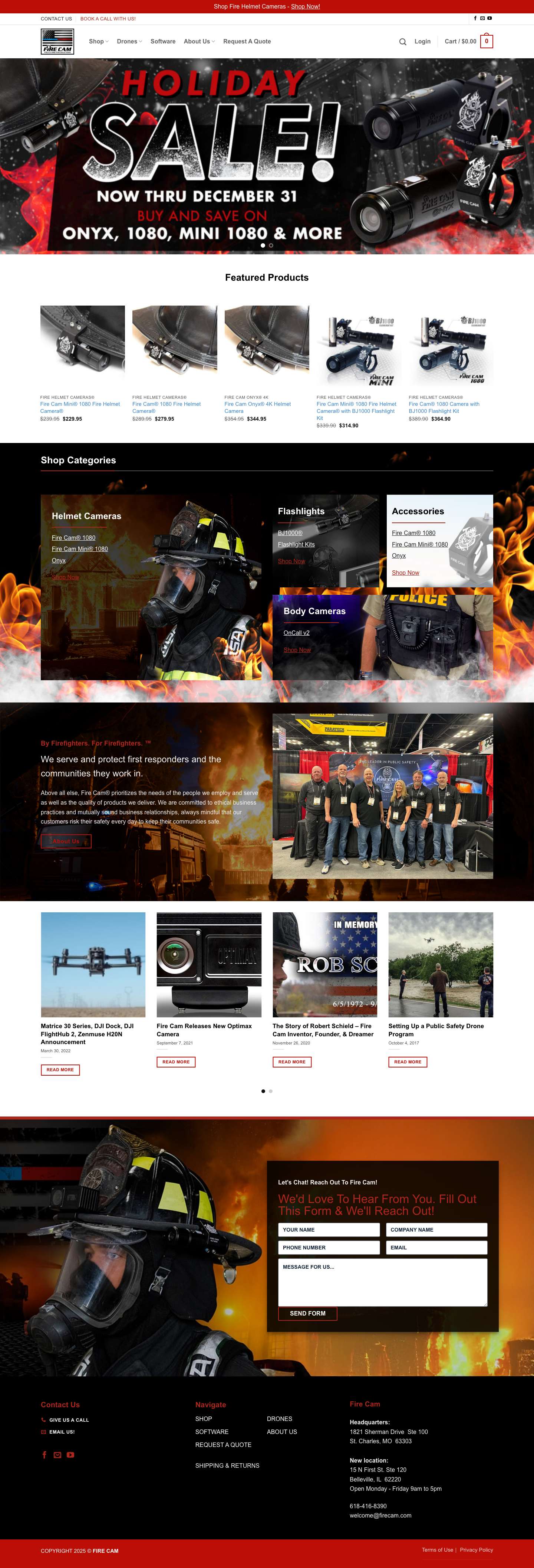 Fire Cam | Drones, Fire & Body Cameras for Police & Responders - Full Screenshot