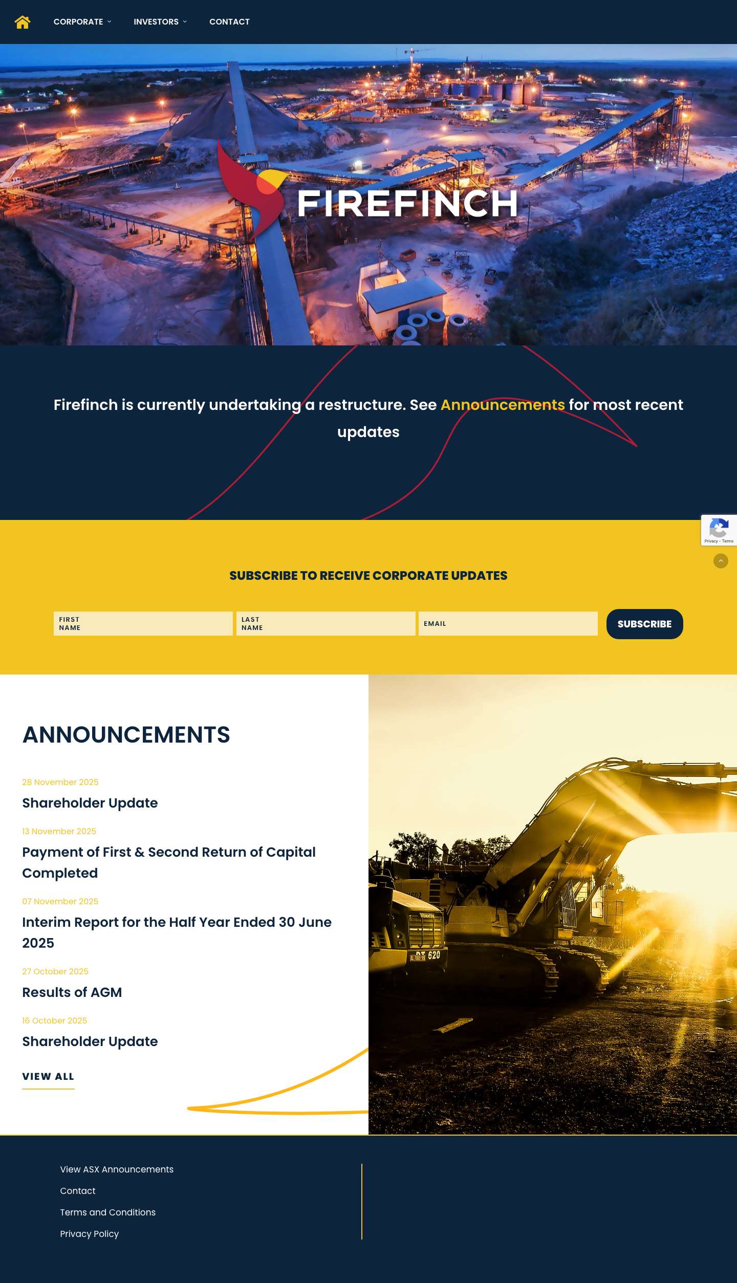 Firefinch Limited - Full Screenshot