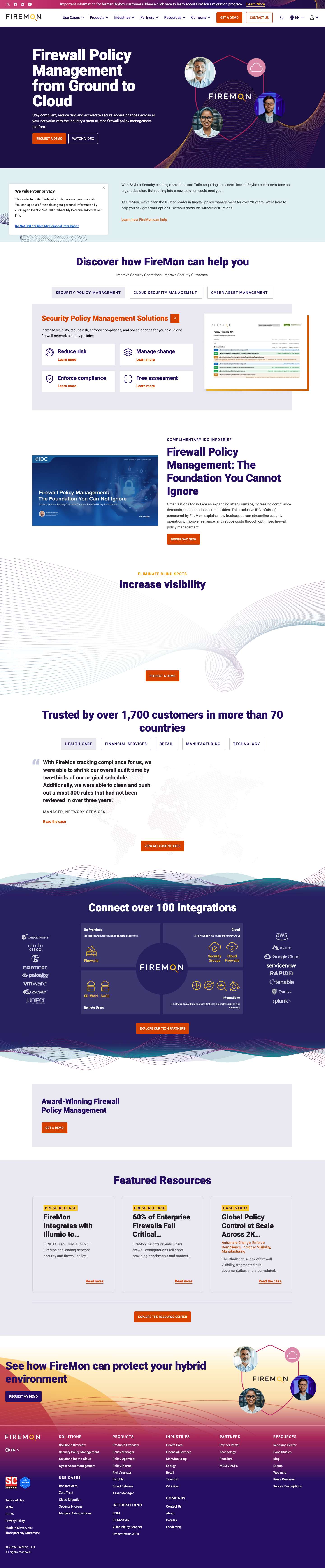 Firewall Policy Management Software | FireMon - Full Screenshot