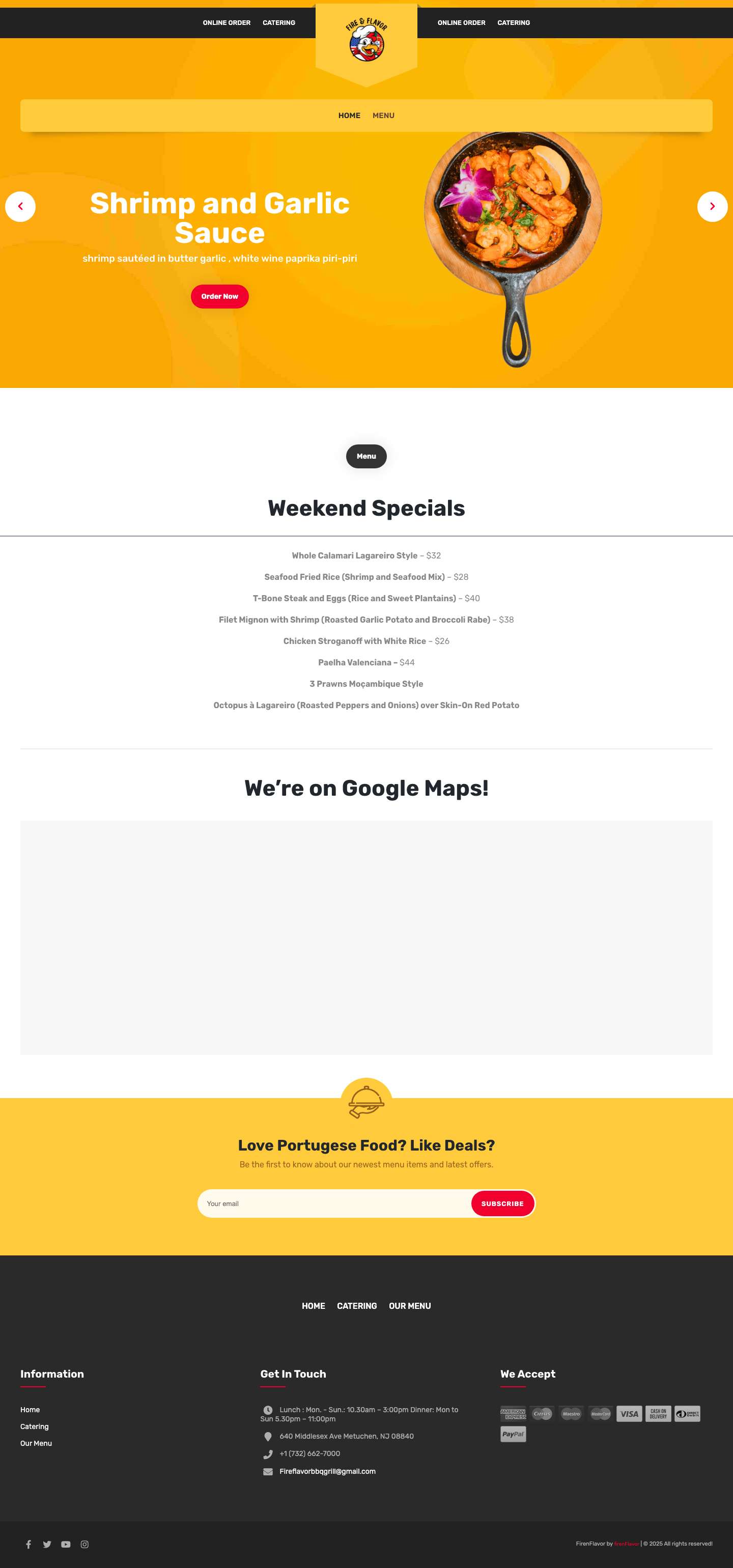 Home New - Fire and Flavor - Full Screenshot