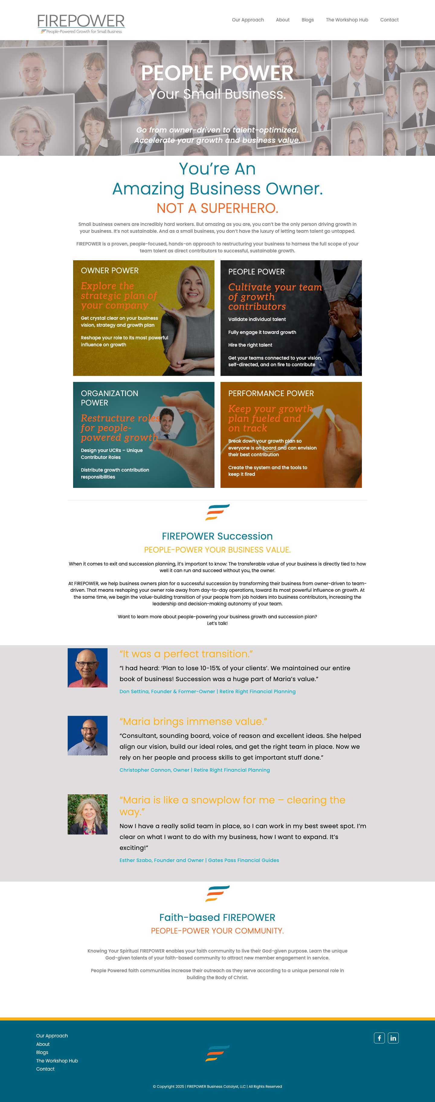 Home - FIREPOWER Teams - Full Screenshot