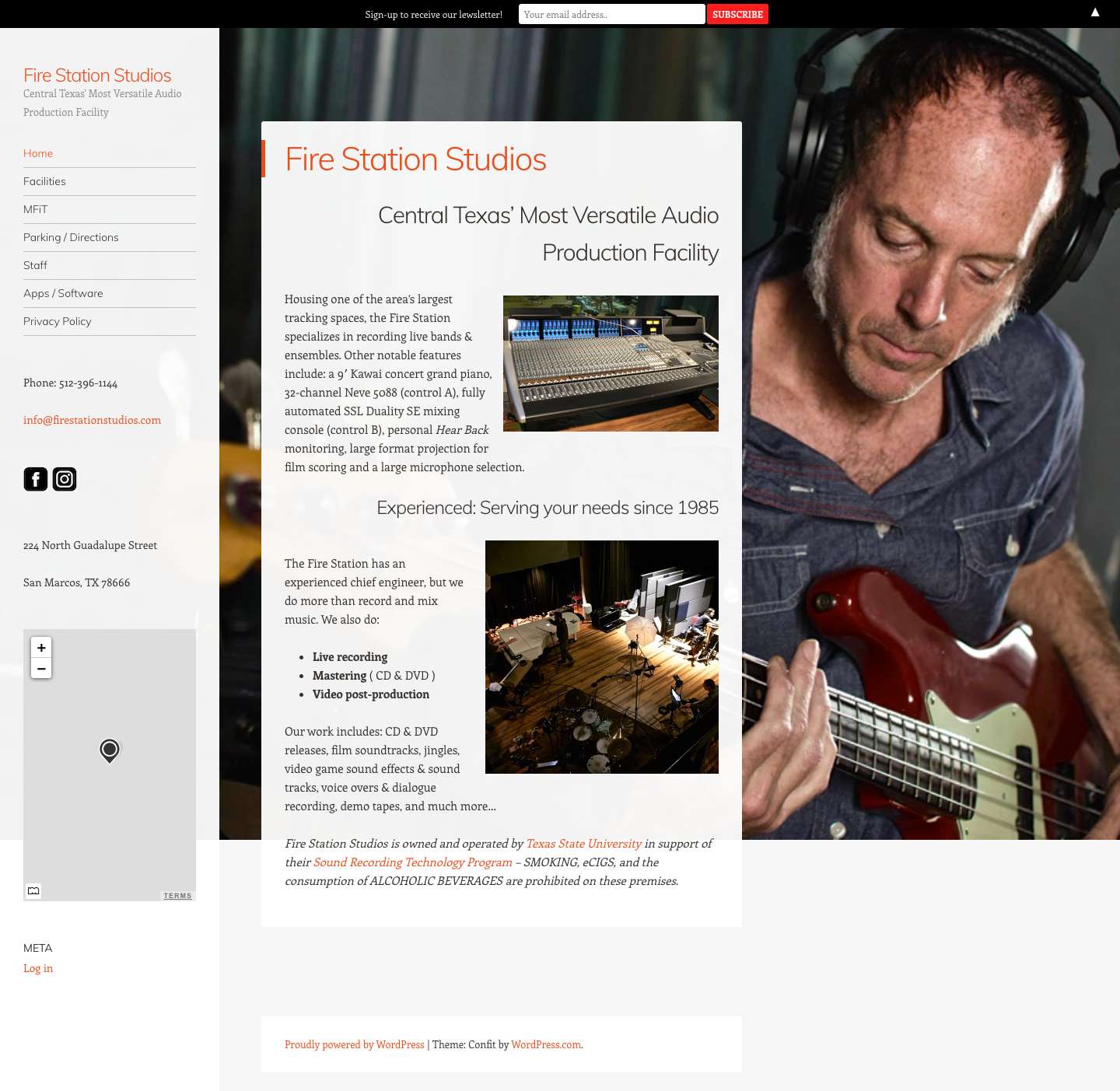 Fire Station Studios – Central Texas' Most Versatile Audio Production Facility - Full Screenshot