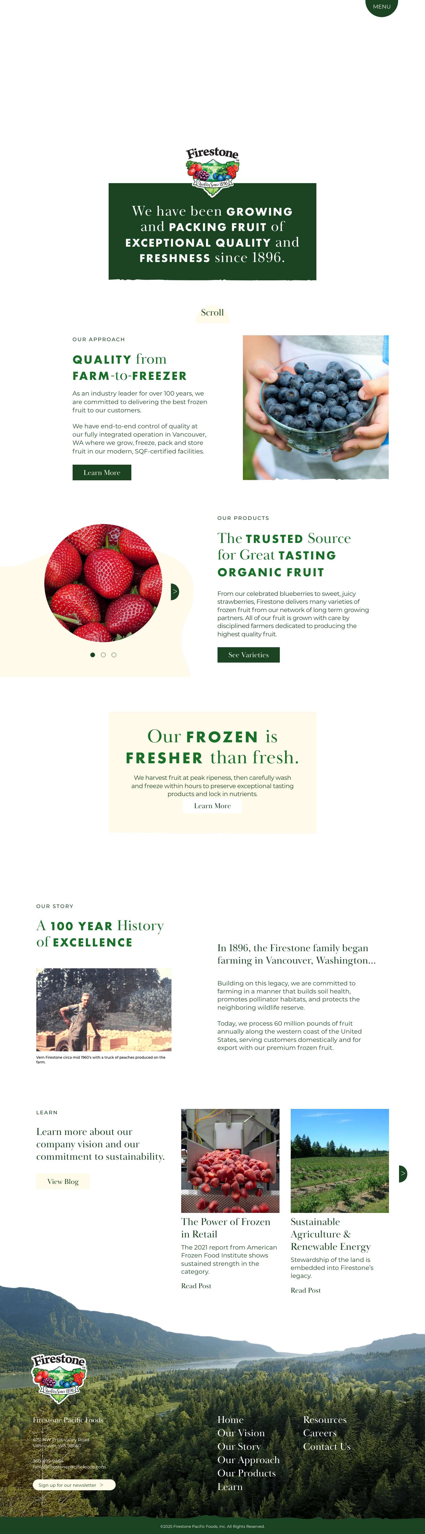 Firestone Pacific Foods, Inc. - Full Screenshot