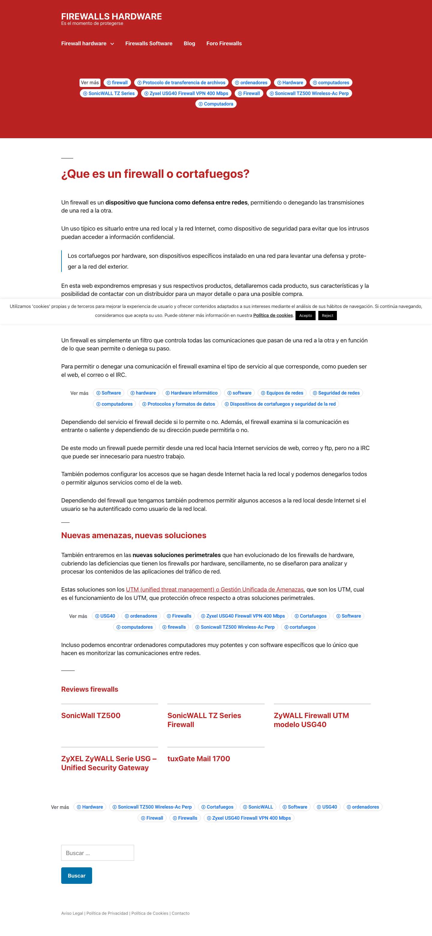 ¿Que es un firewall o cortafuegos? - Full Screenshot
