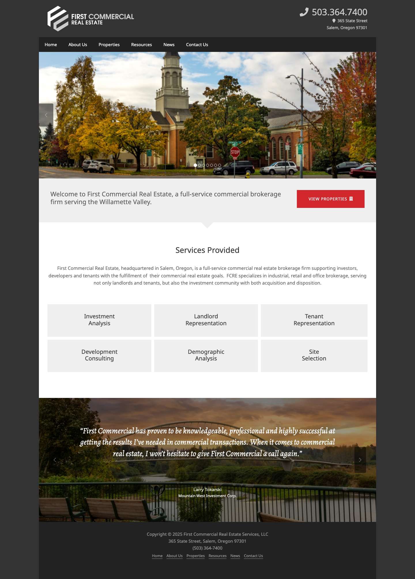 First Commercial Real Estate Services, LLC - Full Screenshot
