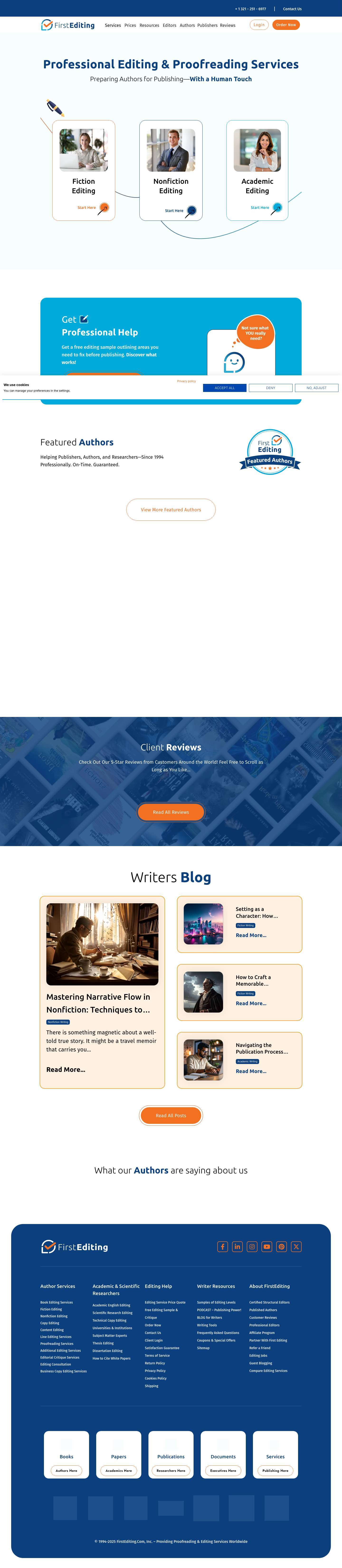 Professional Editing Services | Content Editing Services - Full Screenshot
