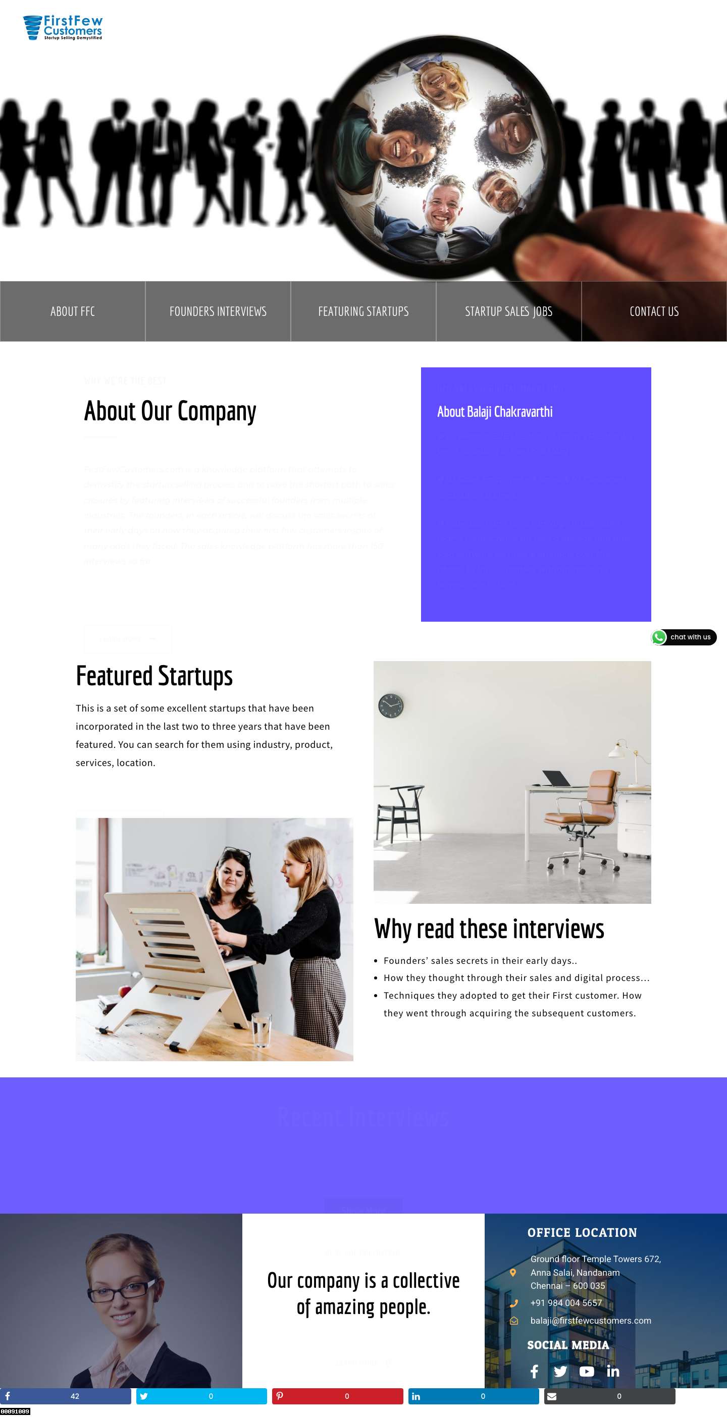 Home first - First Few Customers - Full Screenshot