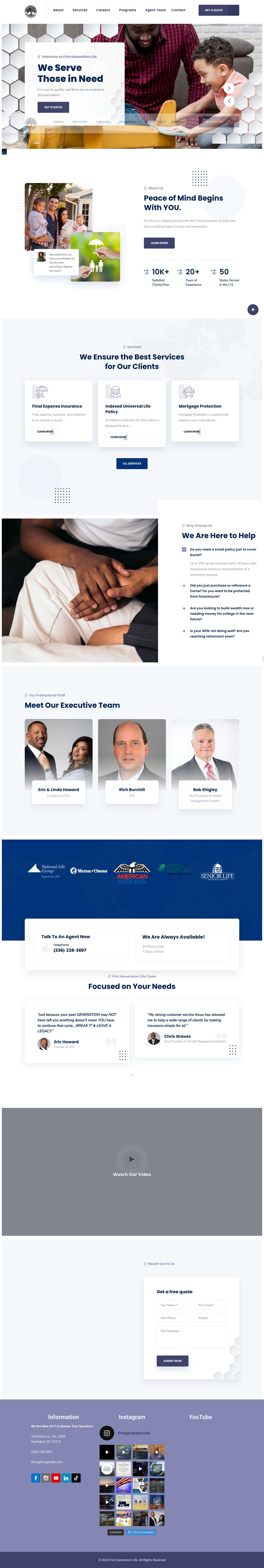 First Generation Life – Creating Wealthy Families - Full Screenshot