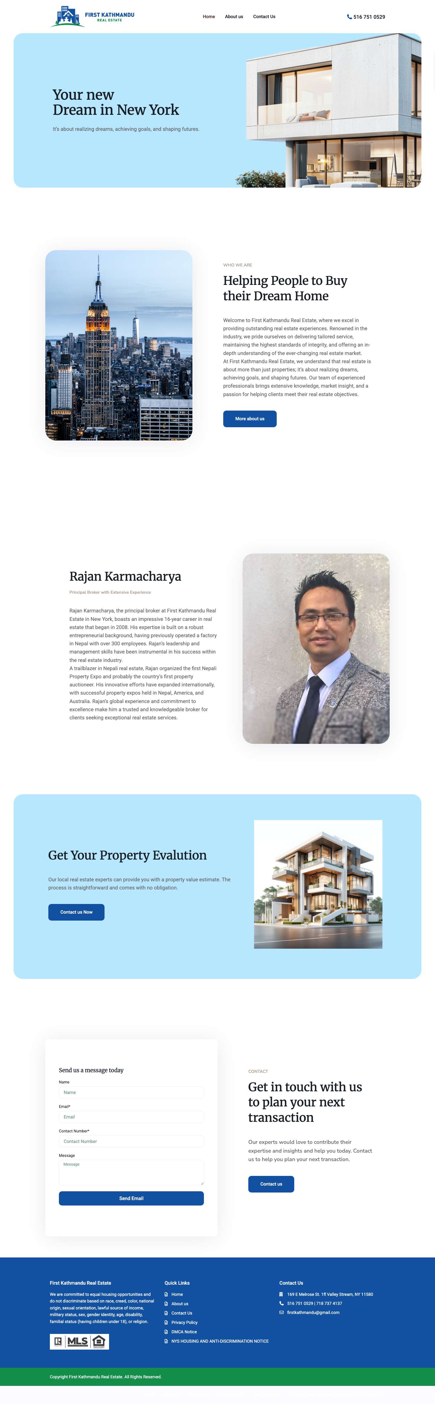 First Kathmandu Real Estate - Full Screenshot