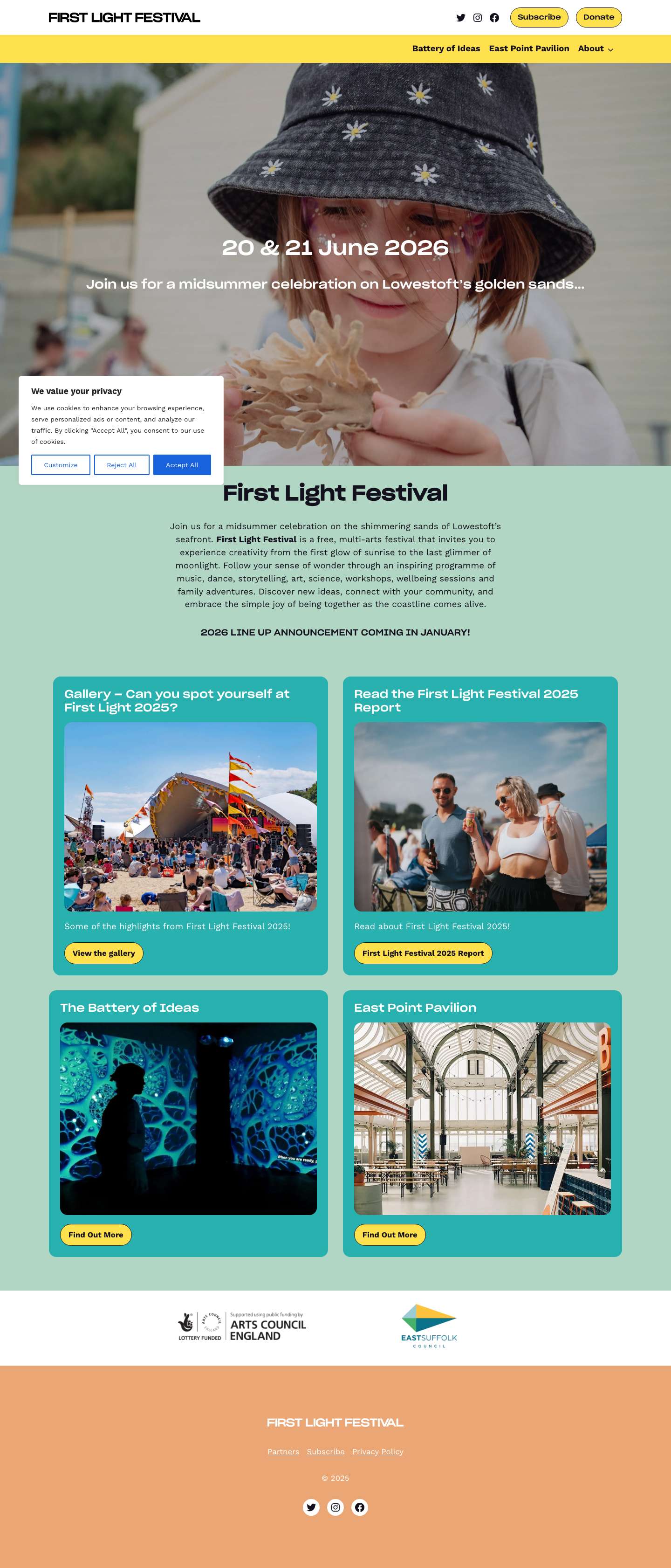 First Light Festival - Full Screenshot
