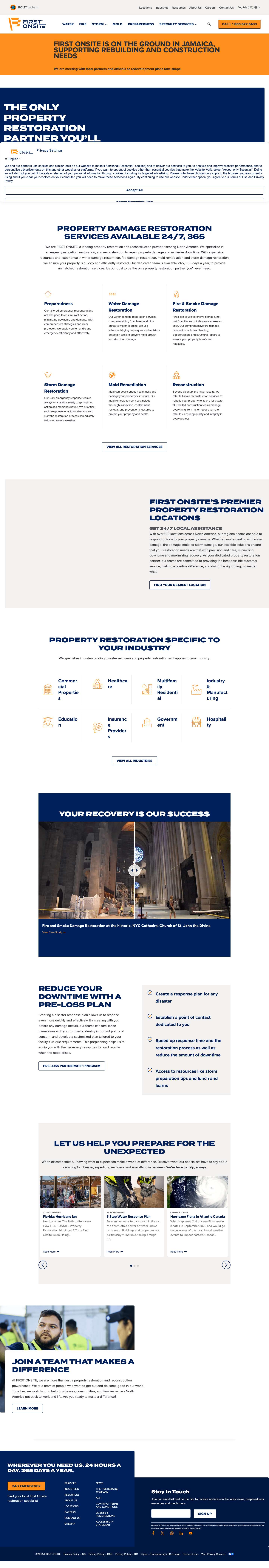 Property Damage Restoration Partners | First OnsiteExpandExpandExpandExpandSearchToggle MenufacebookxinstagramlinkedinyoutubeExpandExpandSearchExpandToggle Menu CloseSearch - Full Screenshot