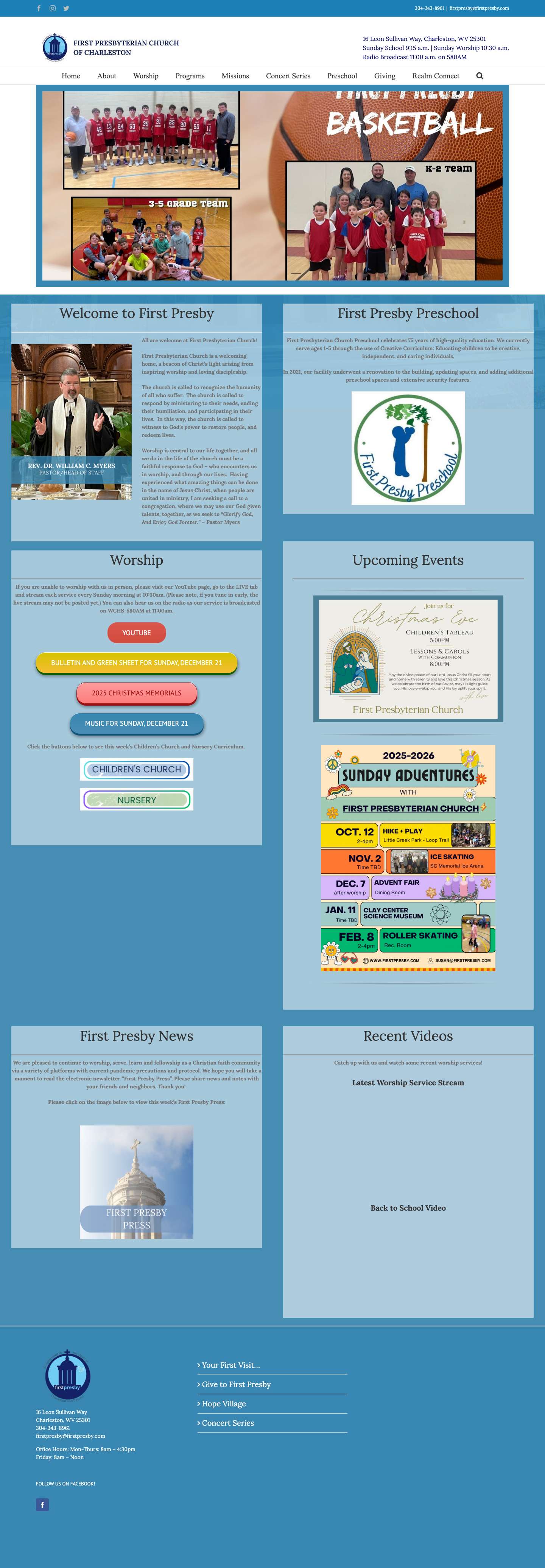 First Presbyterian Church – Bringing Hope to the Heart of Charleston and Beyond - Full Screenshot