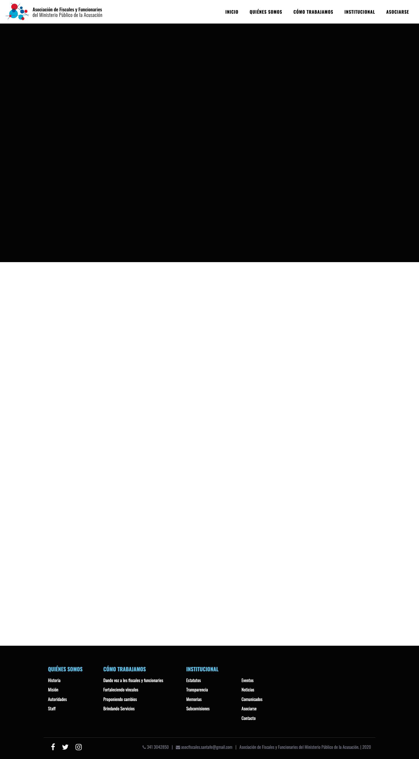 Asociación de Fiscales y Funcionarios del Ministerio Público de la Acusación - Full Screenshot