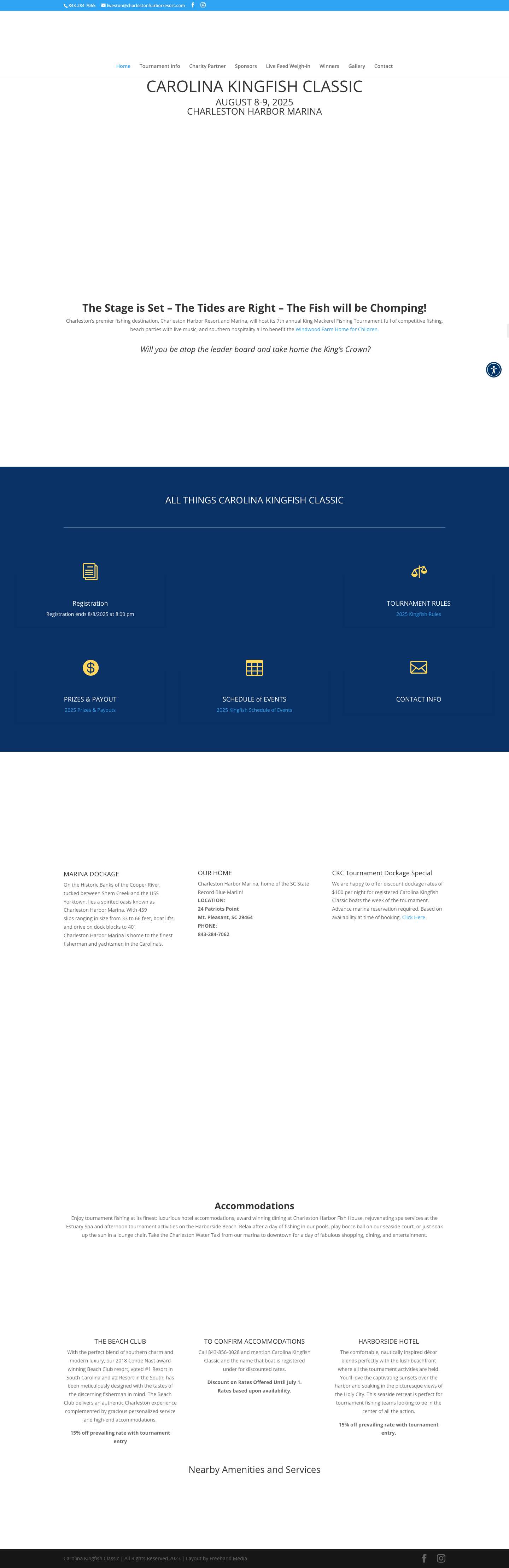 Carolina Kingfish Classic | Charleston Harbor Marina - Full Screenshot