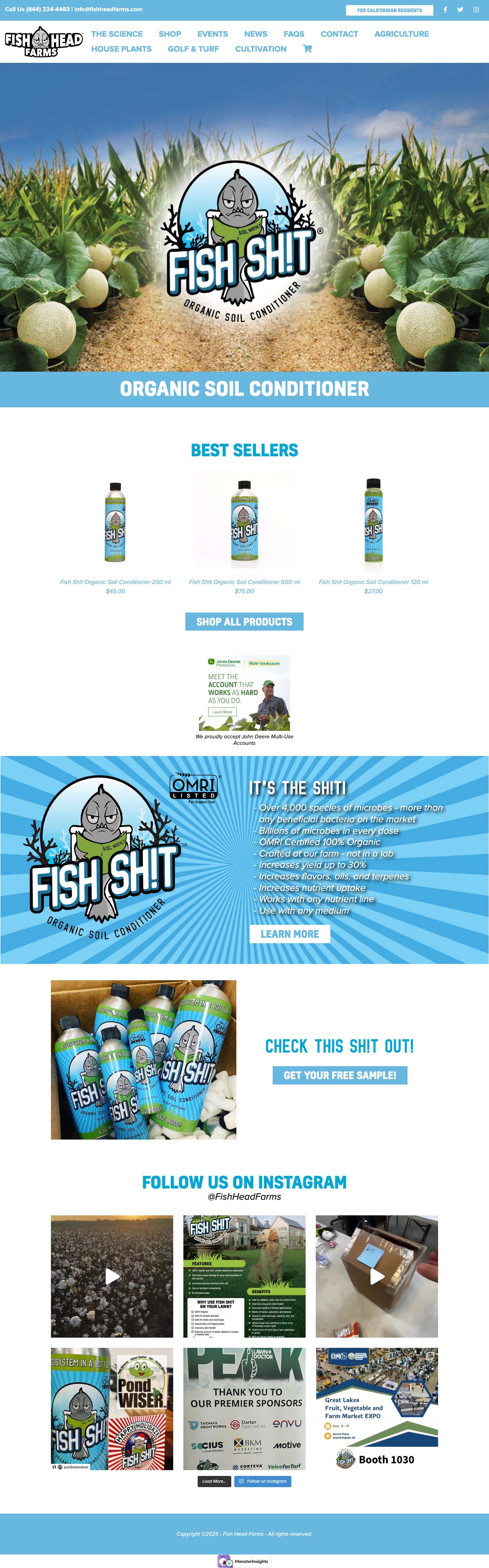 Homepage - Fish Head Farms - Full Screenshot