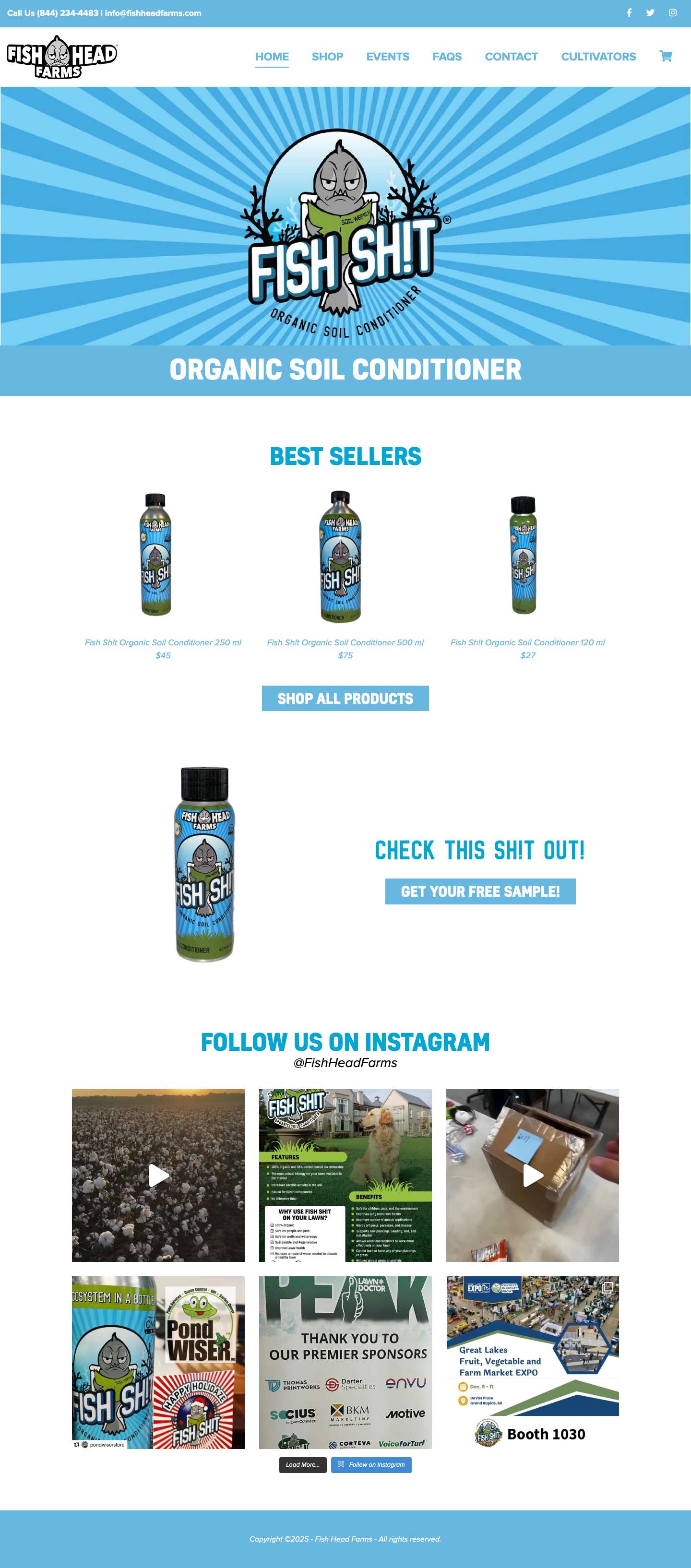 Homepage - Fish Head Farms - Full Screenshot