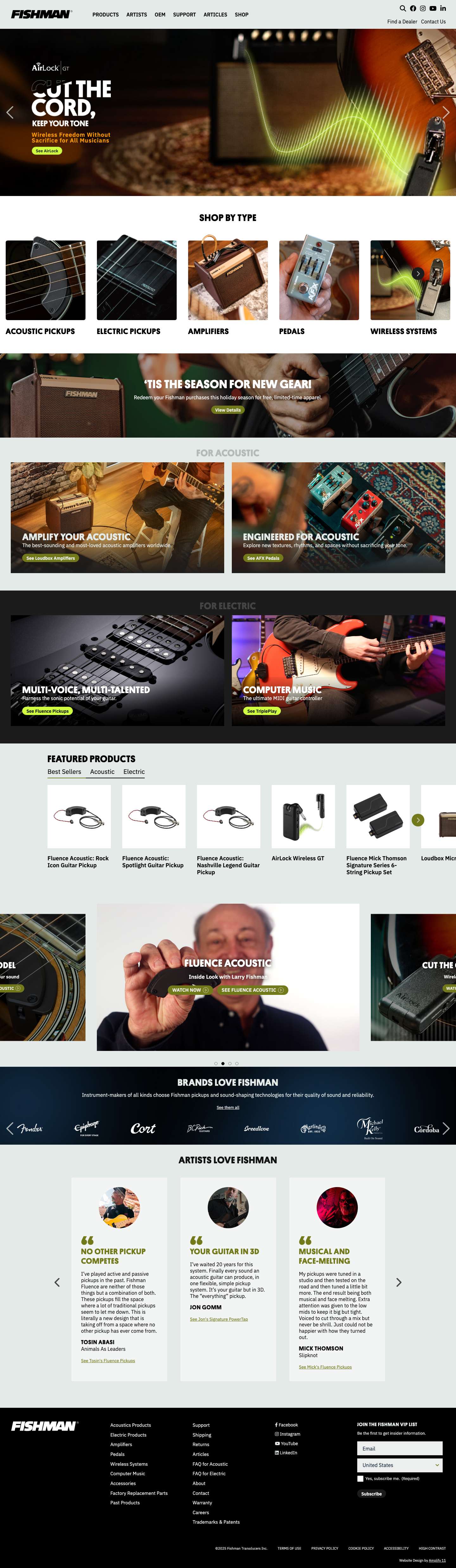 Fishman Transducers, Inc. - Full Screenshot