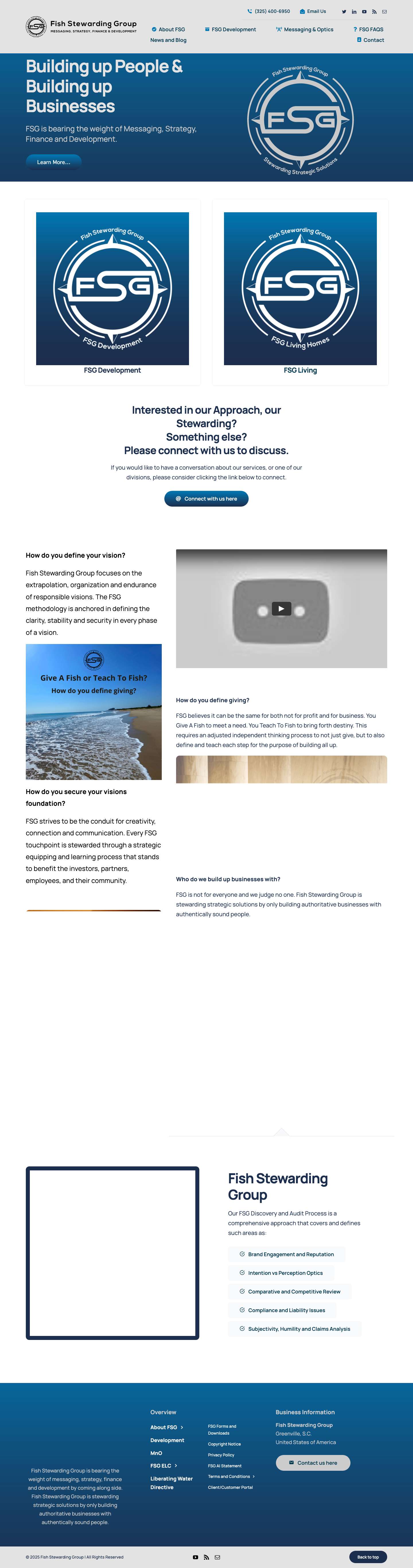 Fish Stewarding Group: Messaging Strategy Finance Development - Full Screenshot