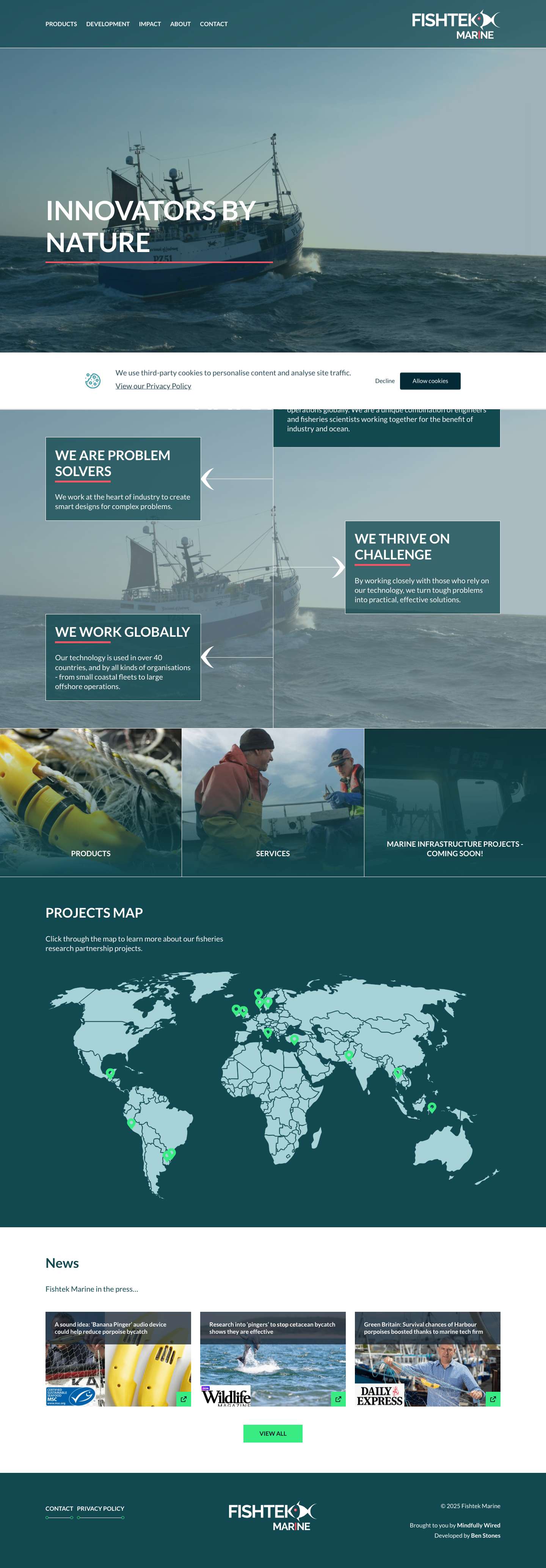 Home - Fishtek Marine - Full Screenshot