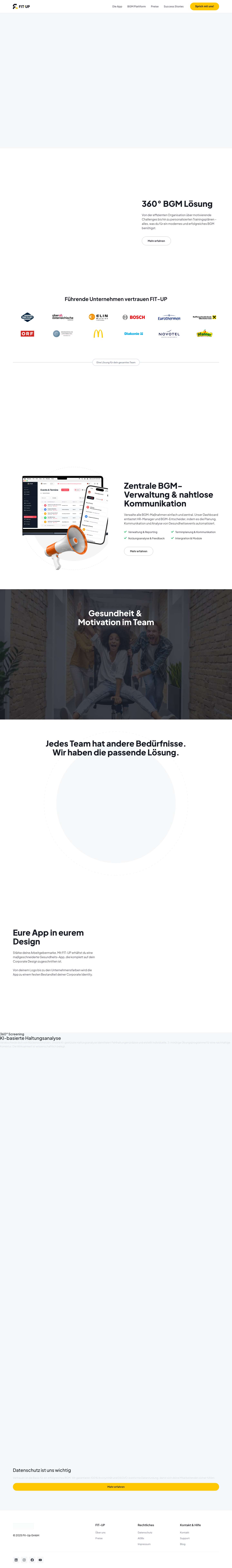 Home - FIT-UP - Full Screenshot