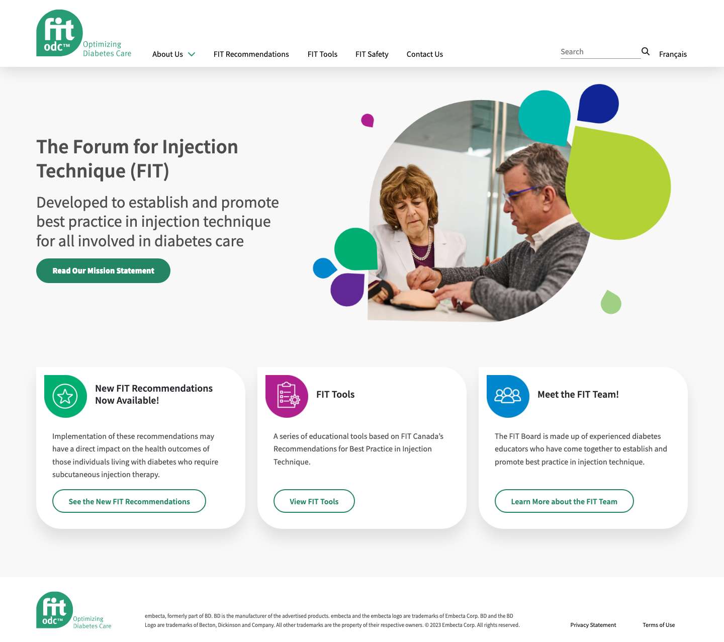 FIT4Diabetes | Homepage - Full Screenshot