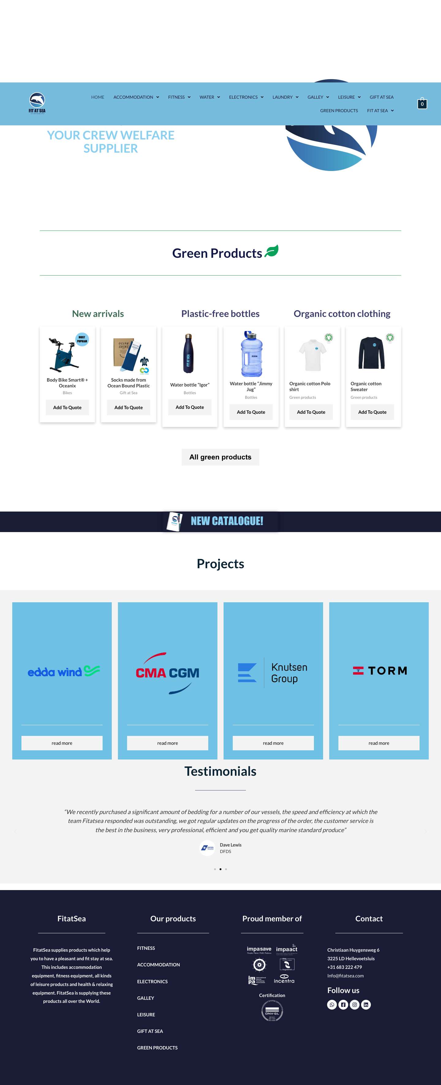 FitatSea – Your Crew Welfare Supplier - Full Screenshot