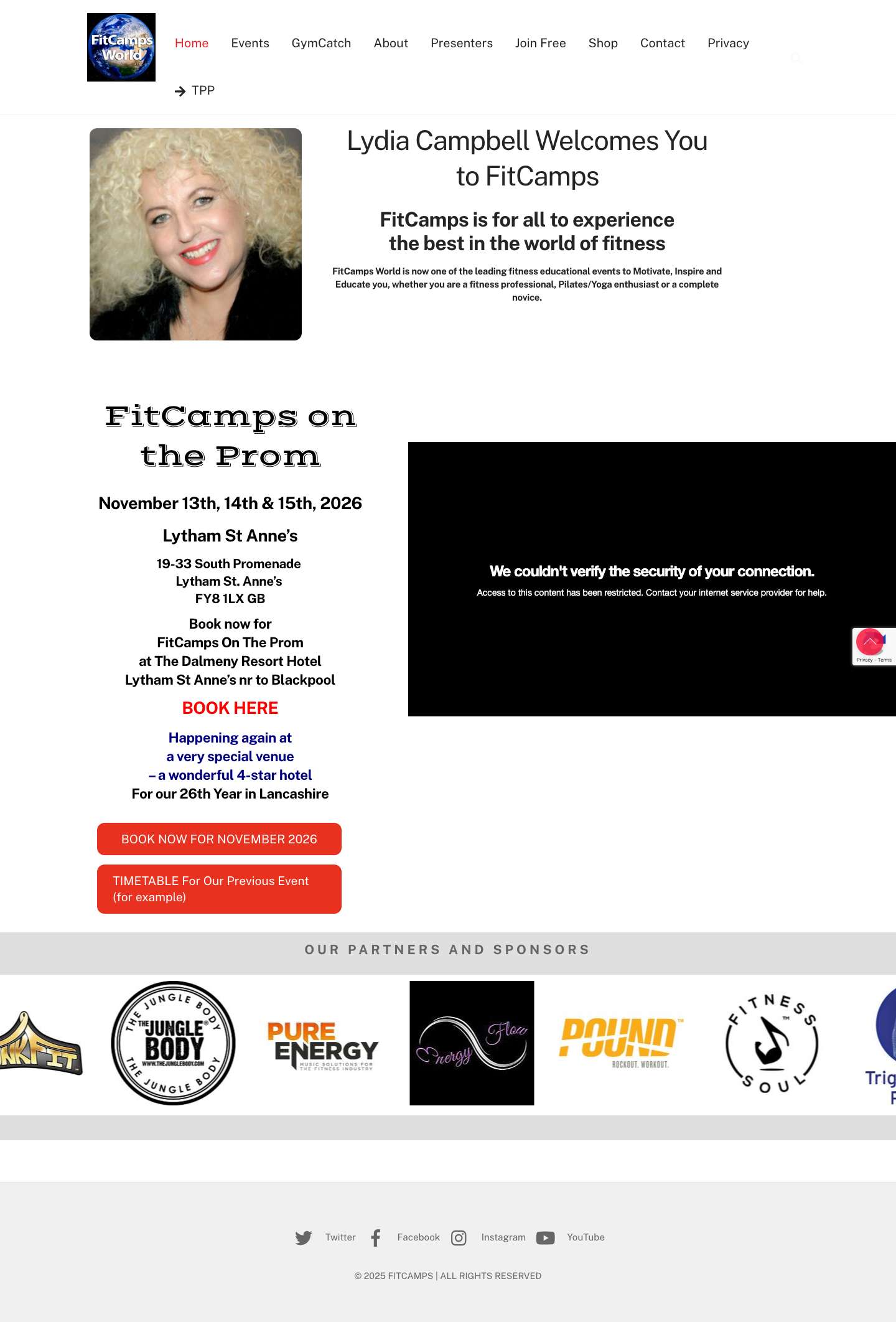 Home - Fitcamps - Full Screenshot