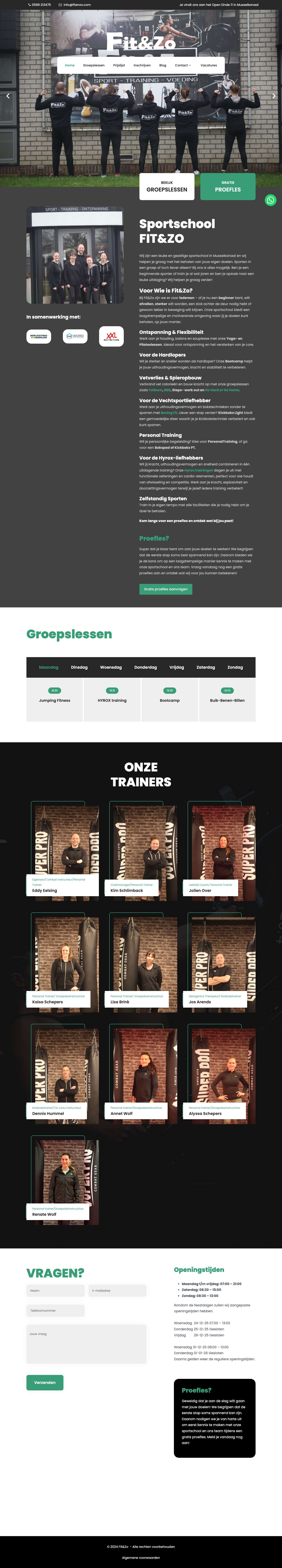 Home - Fit & Zo - Full Screenshot