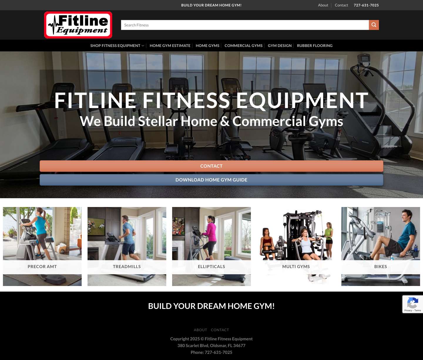 Fitline Fitness USA – Gym Equipment Tampa St Petersburg Orlando - Full Screenshot