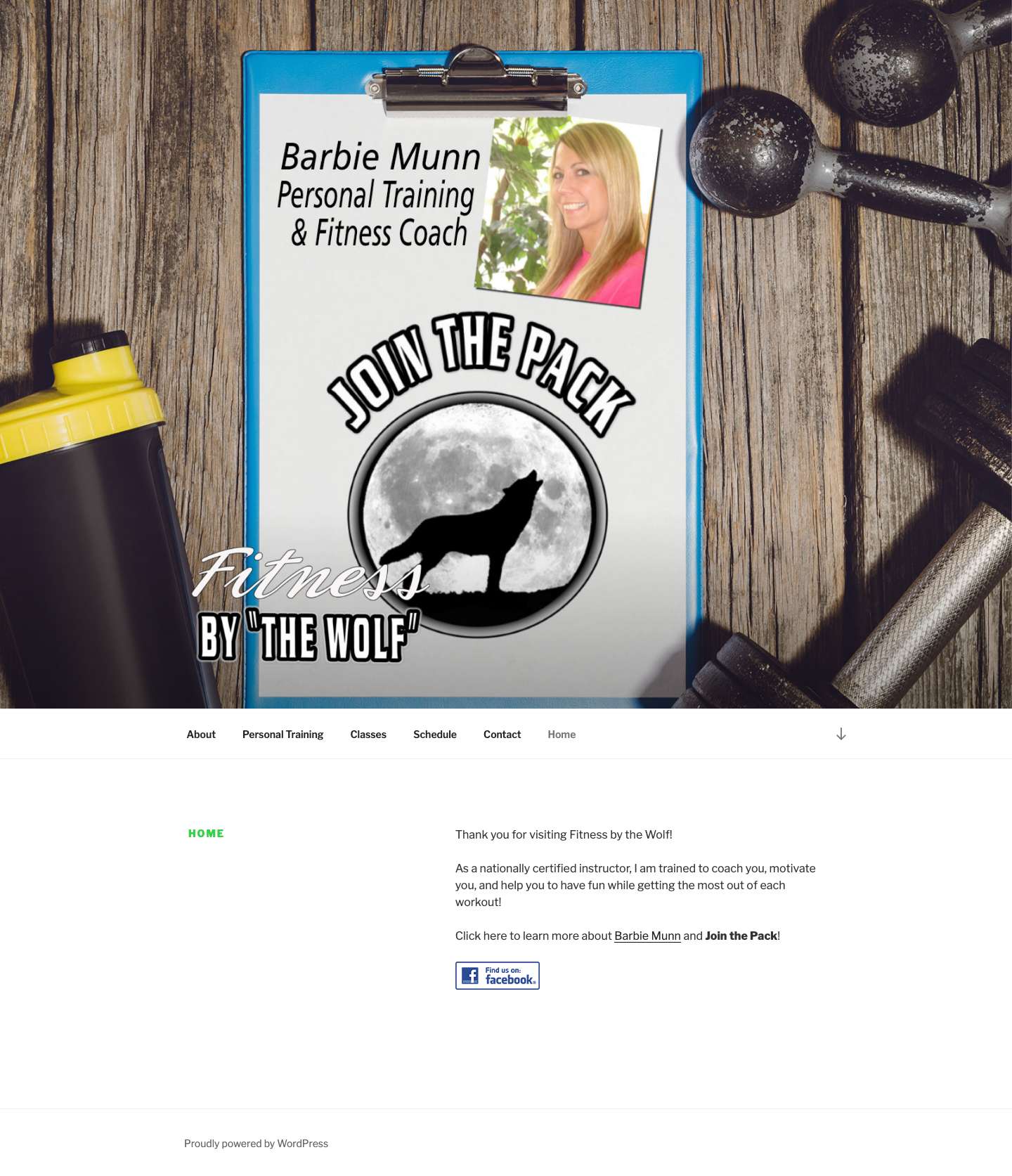 Fitness by the Wolf – Personal Training Specialist - Full Screenshot