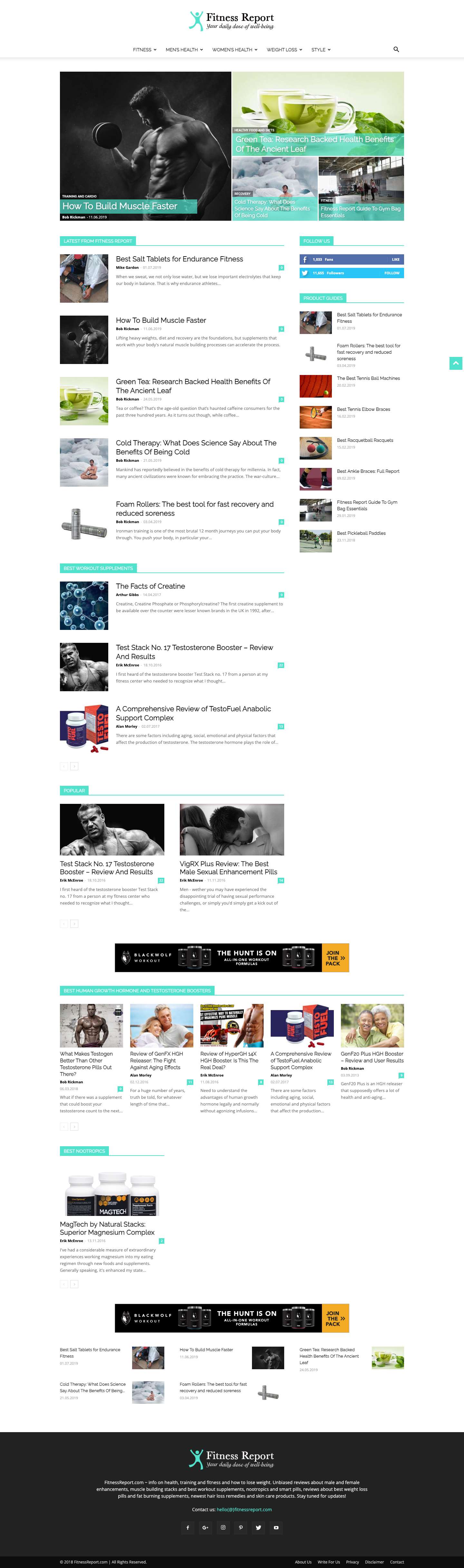 Supplement Reviews. Male & Female Enhancements, Workout Supplements - Full Screenshot