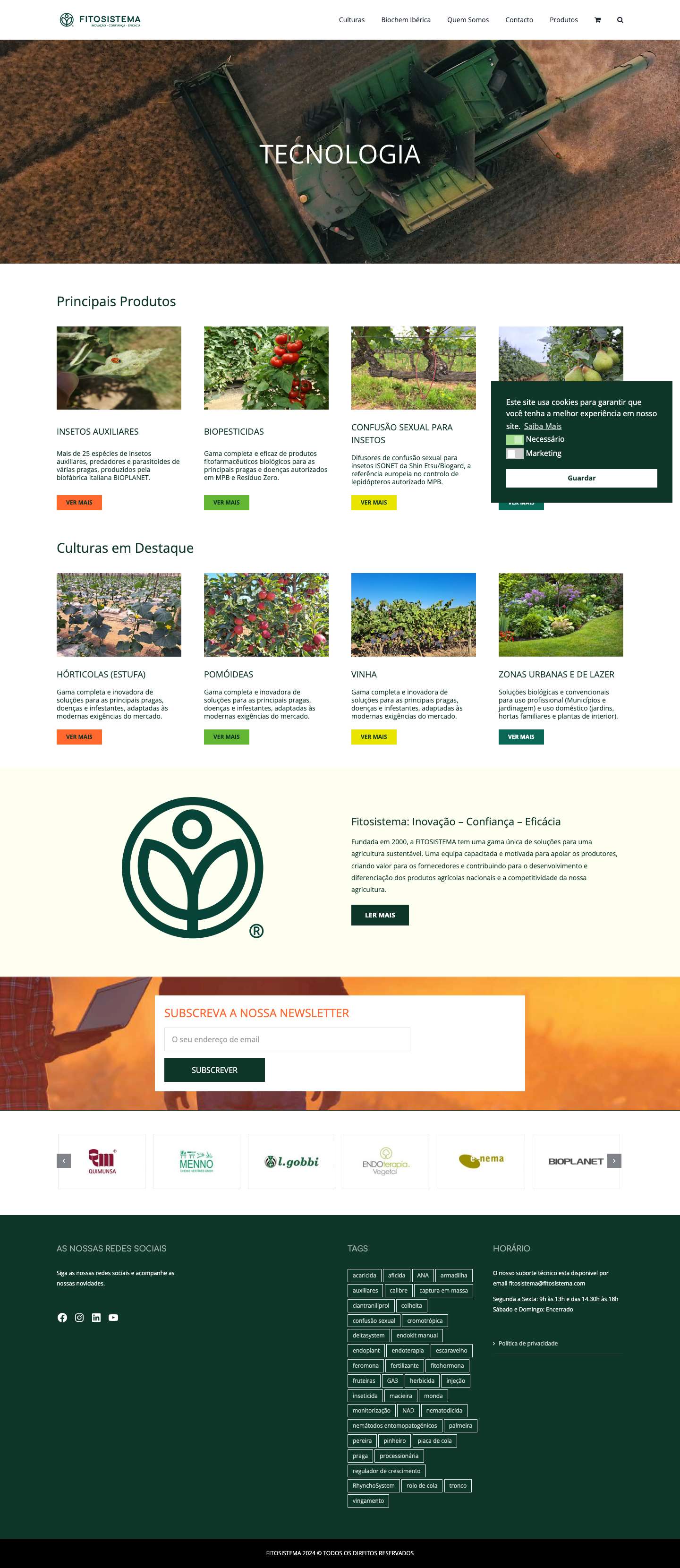 Fitosistema: Inovação - Confiança - Eficácia - Full Screenshot