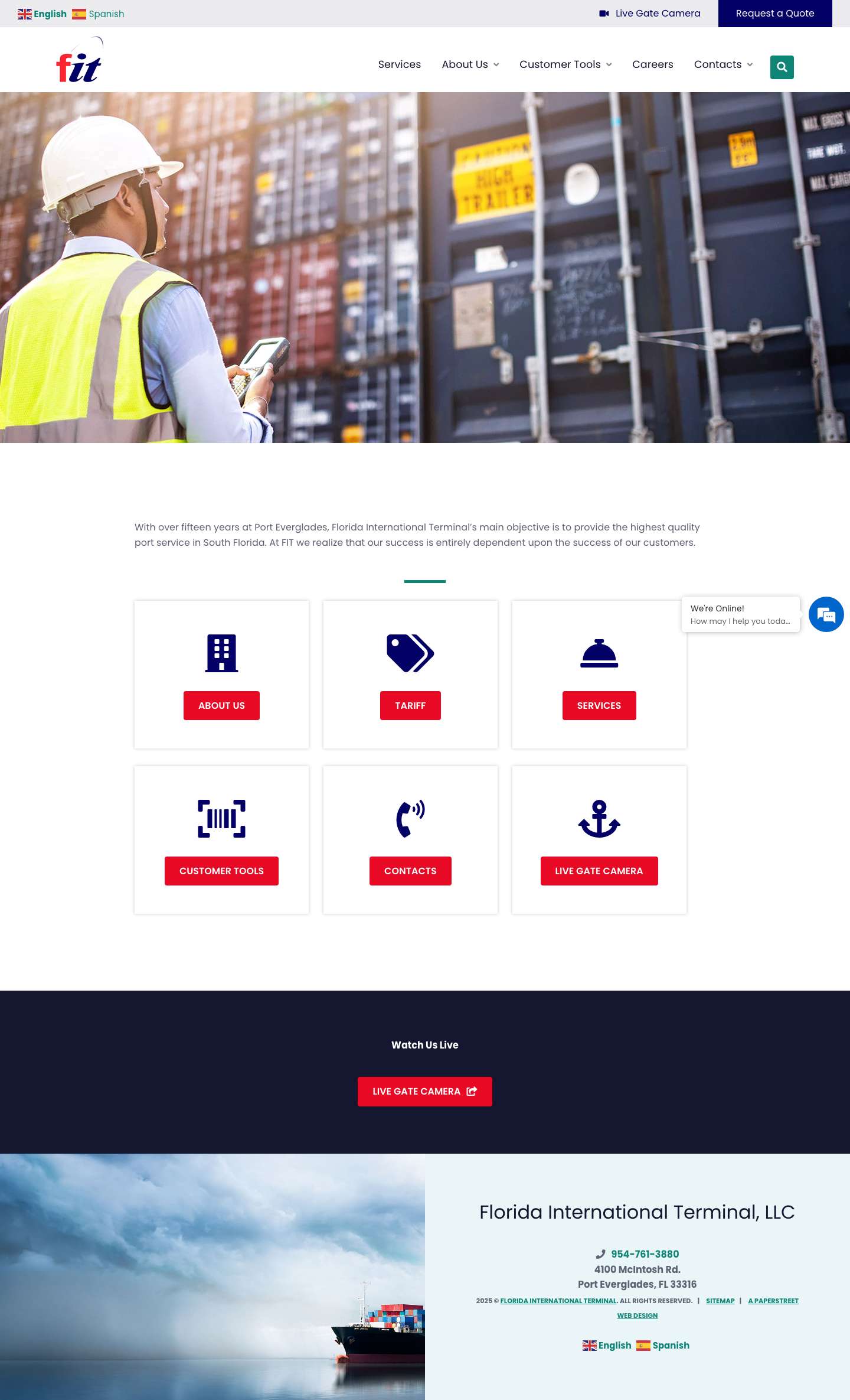 Port Everglades Florida International Terminal - Full Screenshot