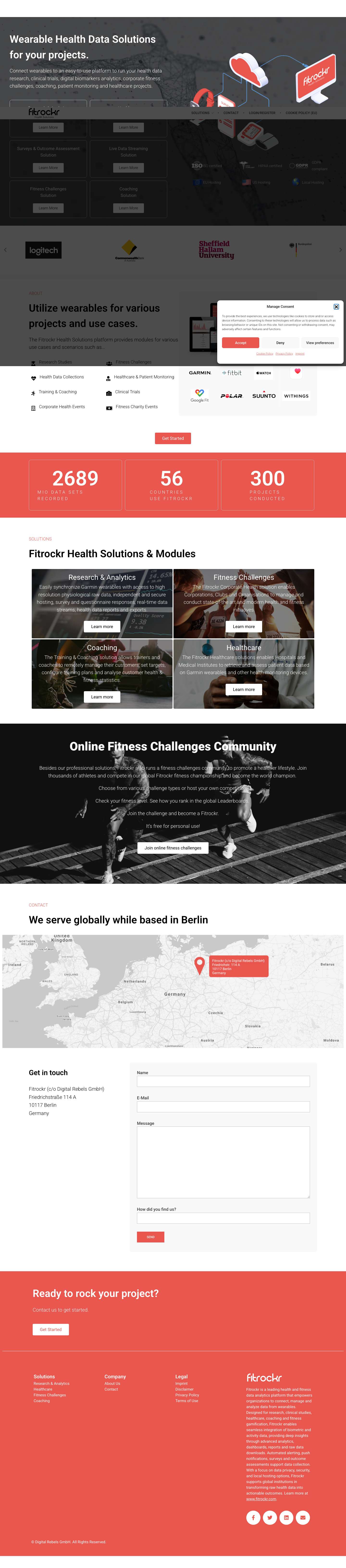 Fitrockr | Health Solutions - Full Screenshot