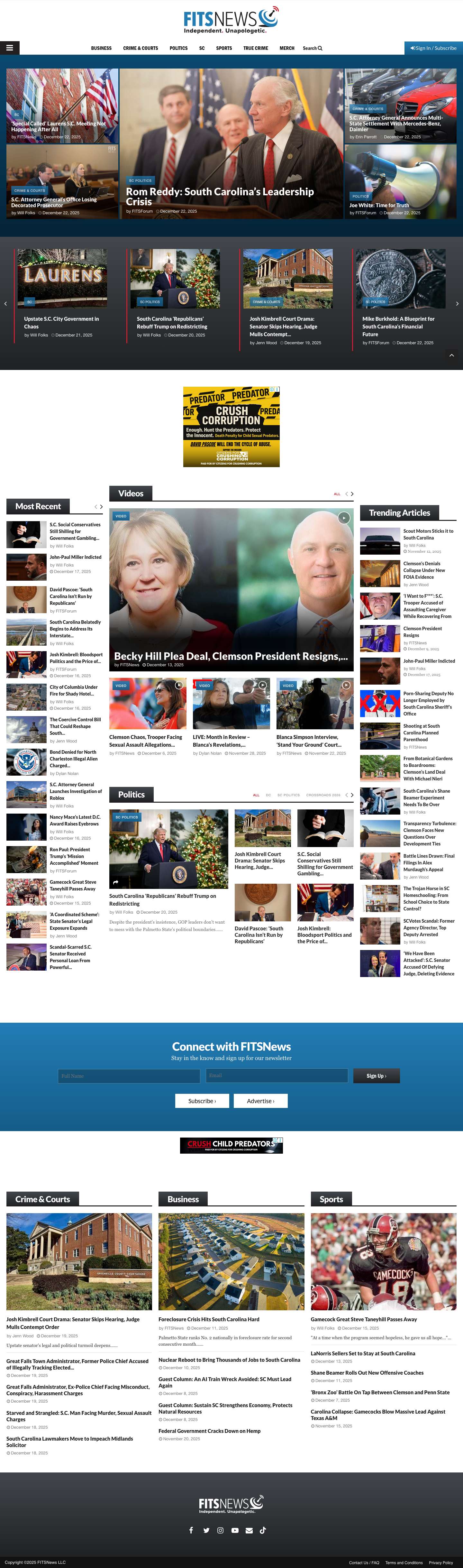 FITSNews - Independent. Unapologetic. - Full Screenshot