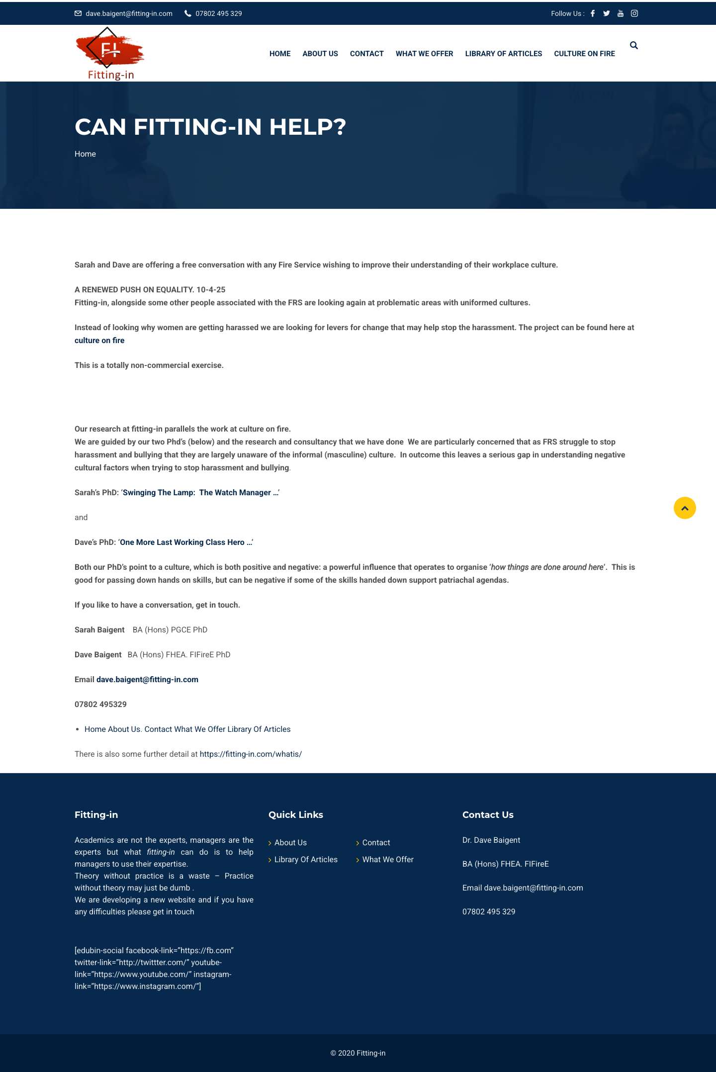 fitting-in – culture/s fitting-in, fire service research, masculinity, women in the fire service, bullying, harassment - Full Screenshot