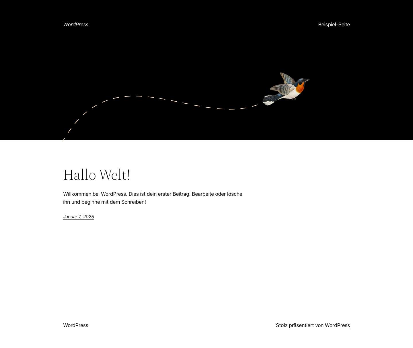 WordPress – Eine weitere WordPress-Website - Full Screenshot