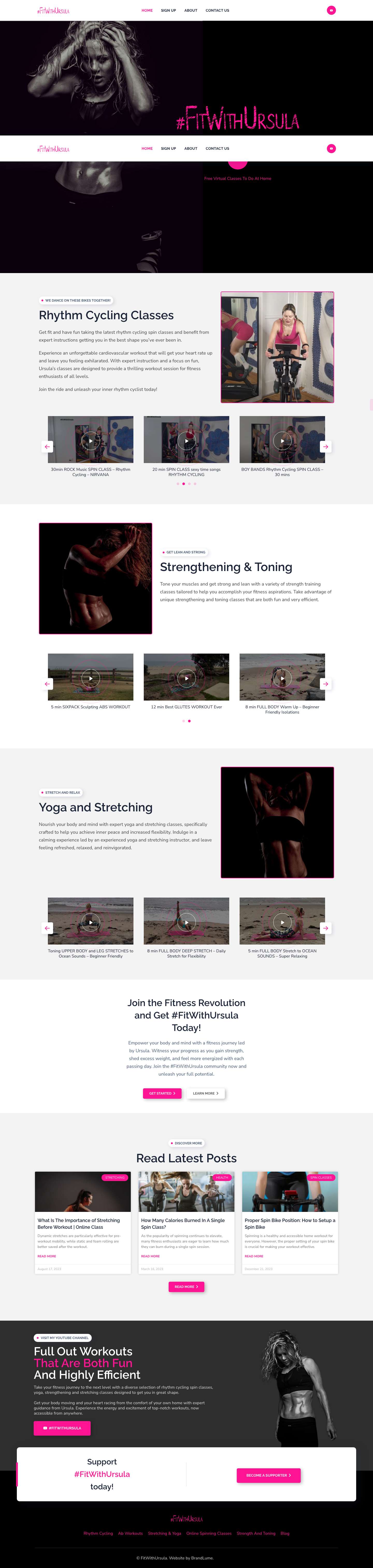 Fit With Ursula - Rhythm Cycling Classes And More - Full Screenshot