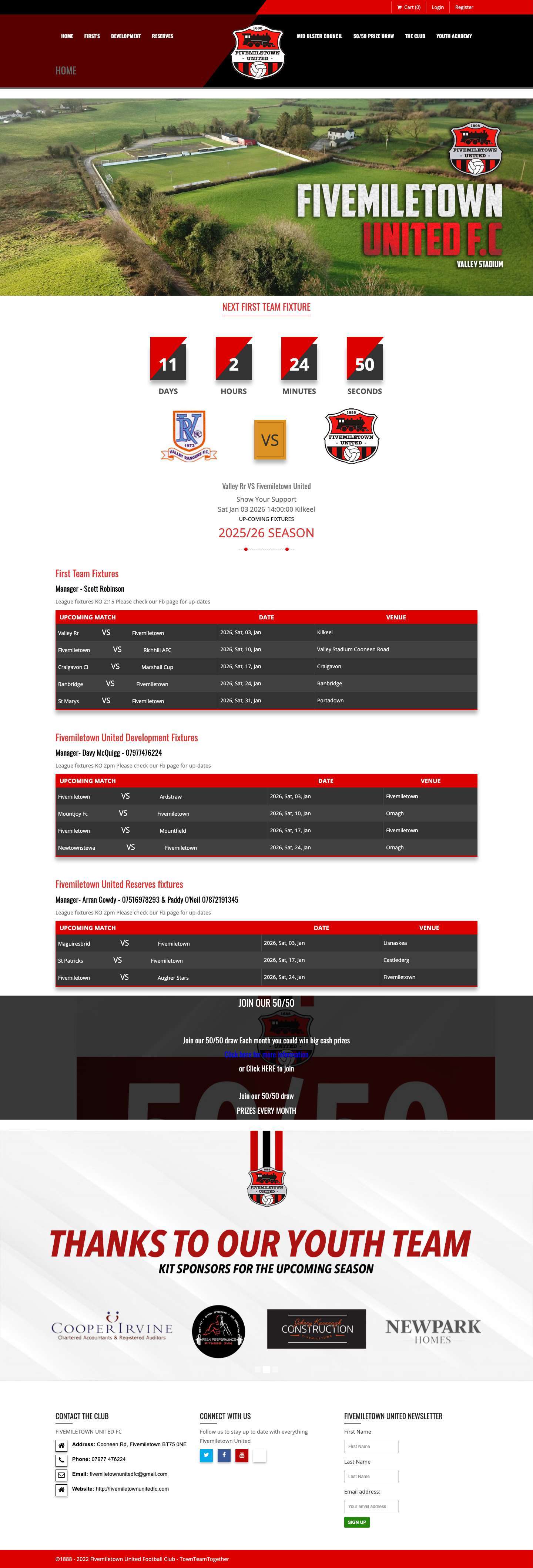 Fivemiletown United Fc – Grass Roots Football Club - Full Screenshot