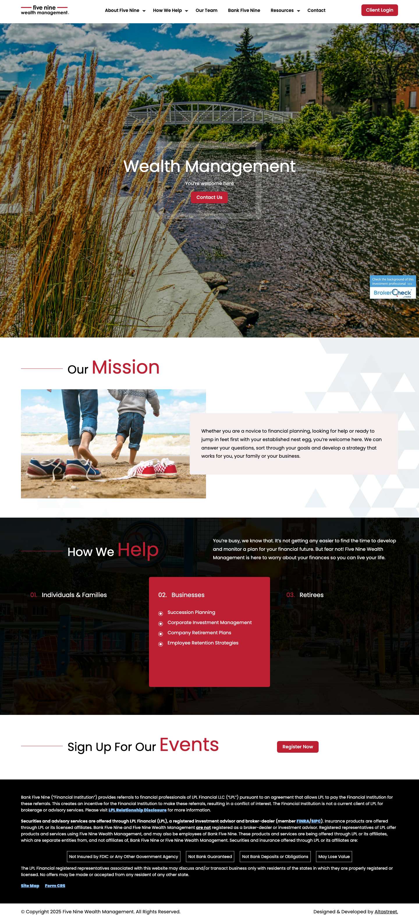 Five Nine Wealth Management - Financial PlannerFive Nine Wealth Management - Financial Planner - Full Screenshot
