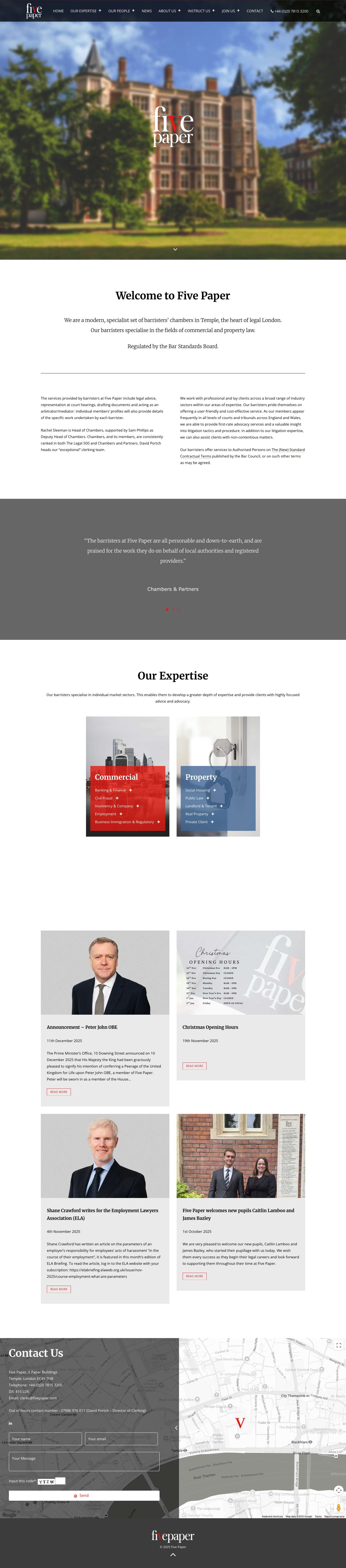 London Barristers Chambers | Barristers in London | Barristers at Law - Full Screenshot