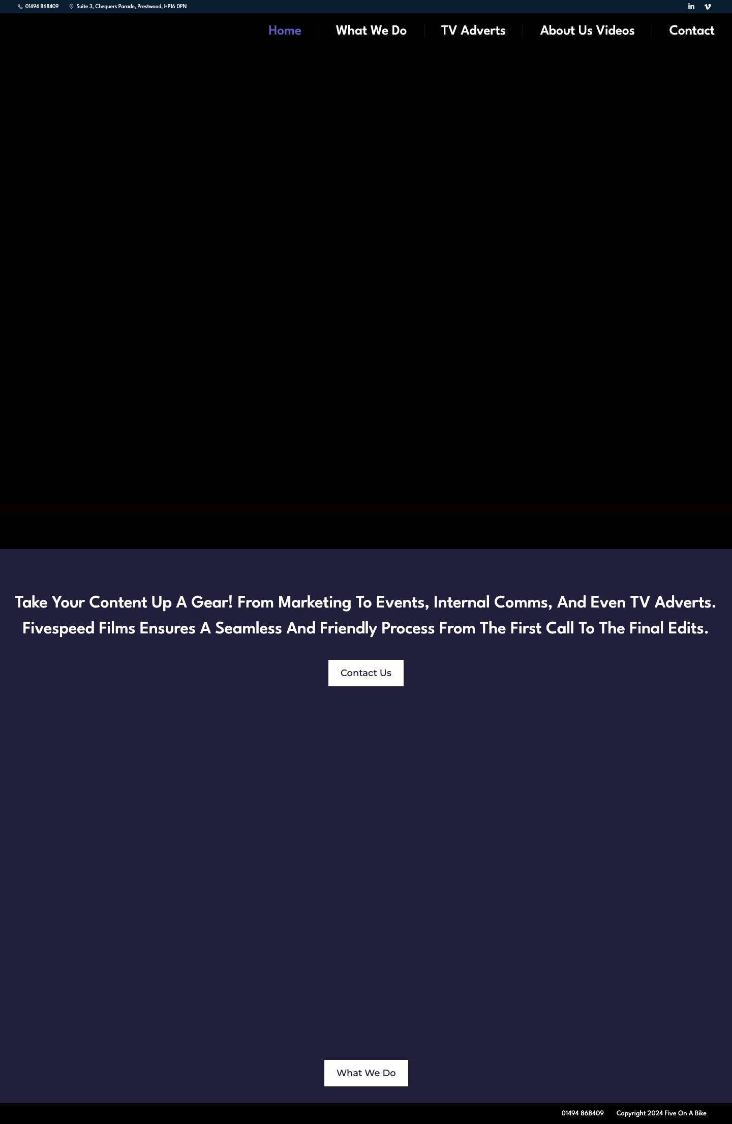 Fivespeed Films - Video, Made Easy - Full Screenshot