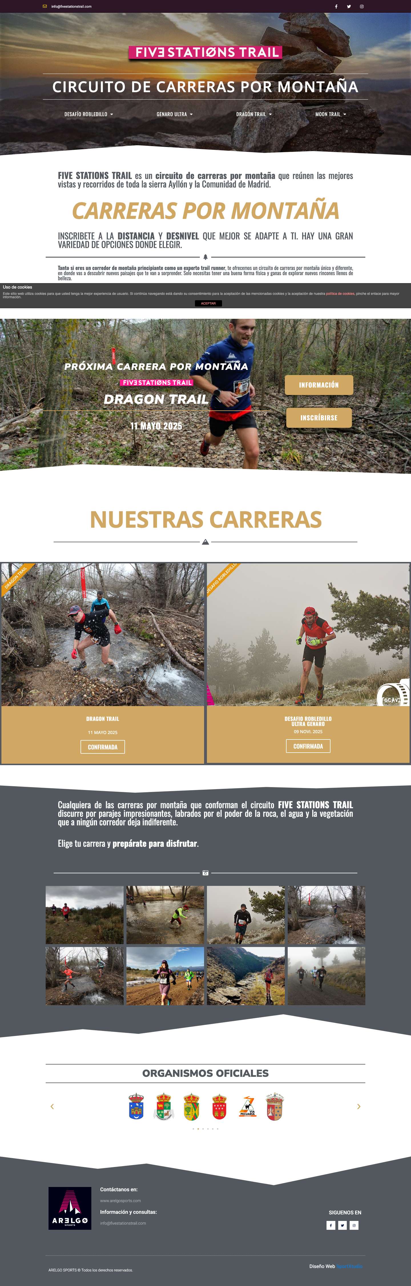 Five Stations Trails - Circuito de carreras por montaña en Madrid - Full Screenshot