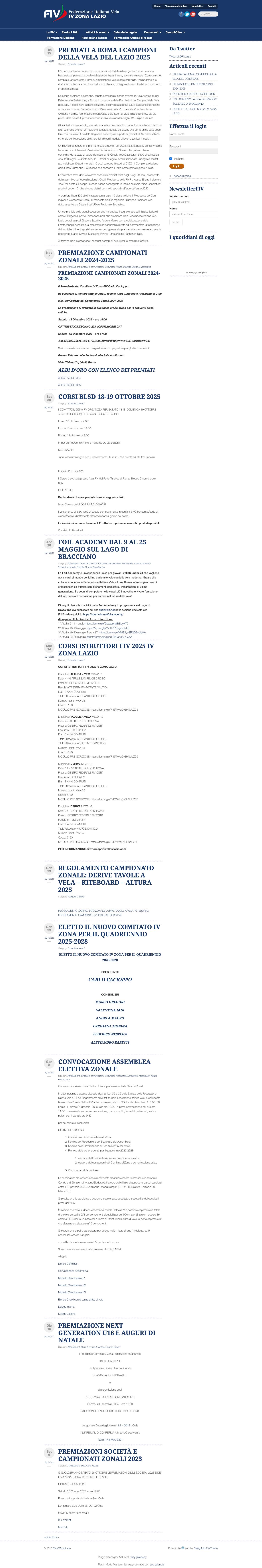 FIV IV Zona Lazio - Full Screenshot