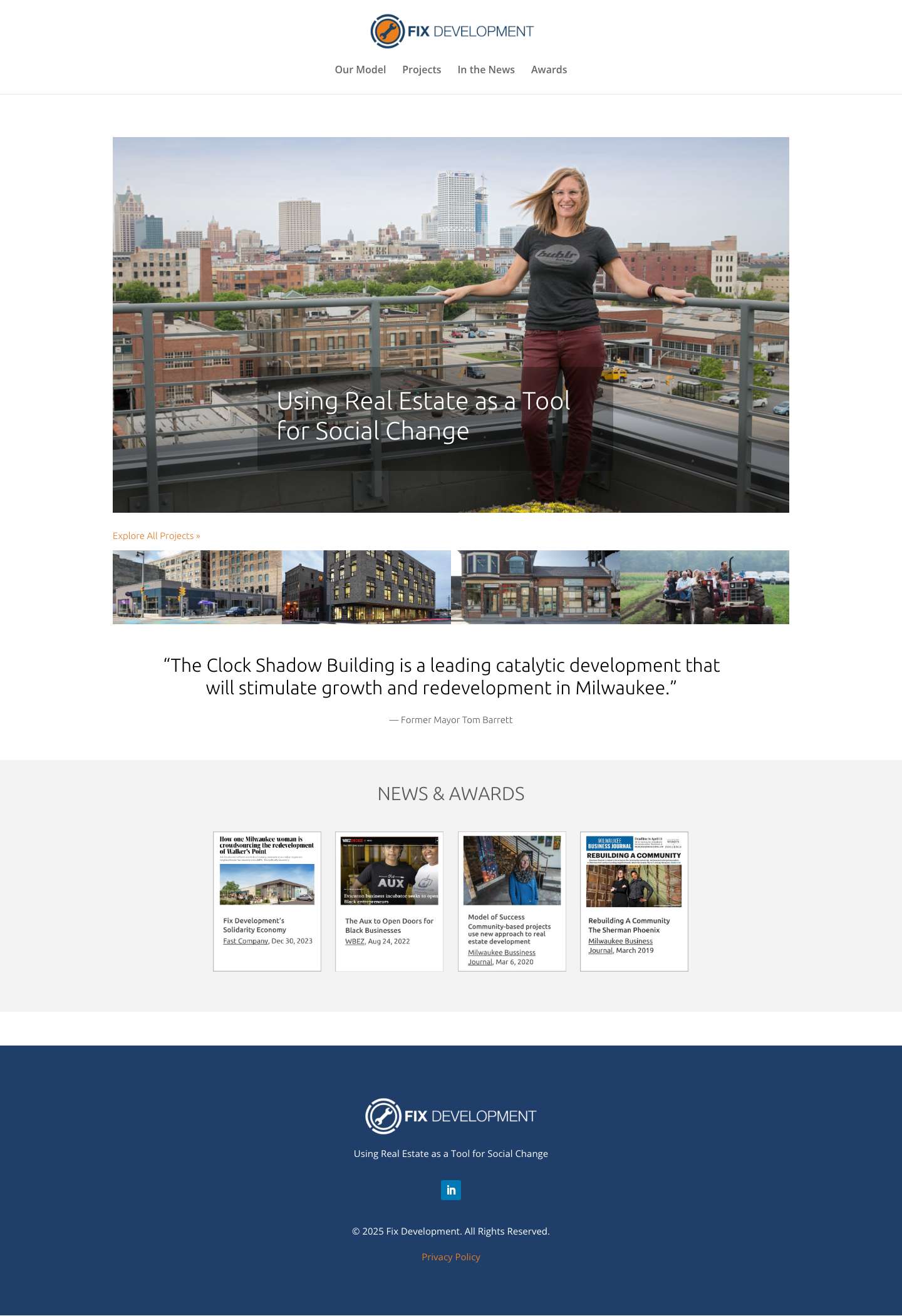 Homepage | Fix Development - Full Screenshot