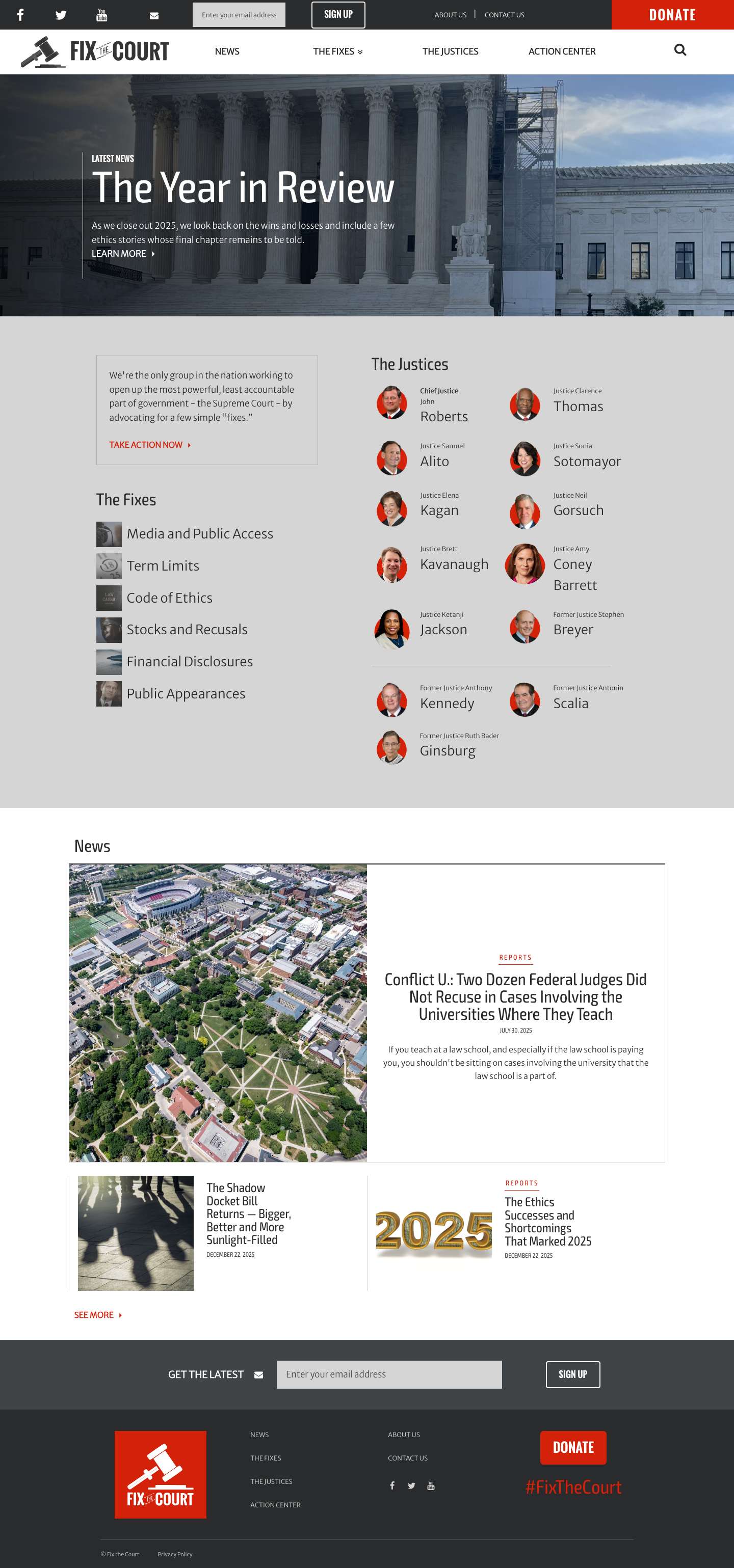 Home | Fix the Court - Full Screenshot