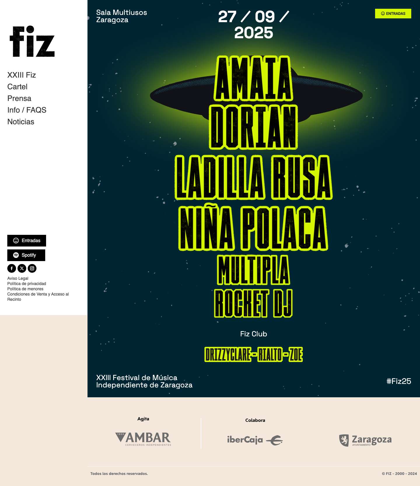 Fiz Festival – Festival de música independiente de Zaragoza - Full Screenshot